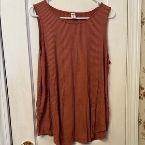 🧡 Old Navy Ribbed Tank Top in Rust Sz XL